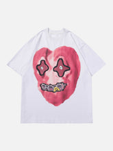 Locker sitzendes T-Shirt mit lustigem Grafikdruck